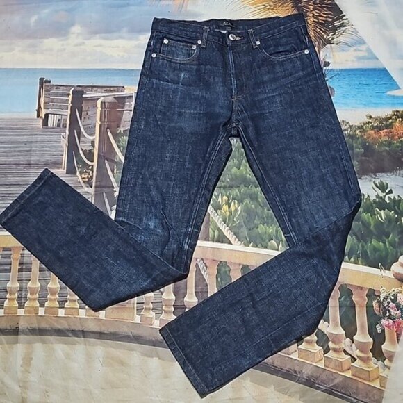 A.P.C. Other - A.P.C. Blue Denim 4 Button Slim Jeans Size 27